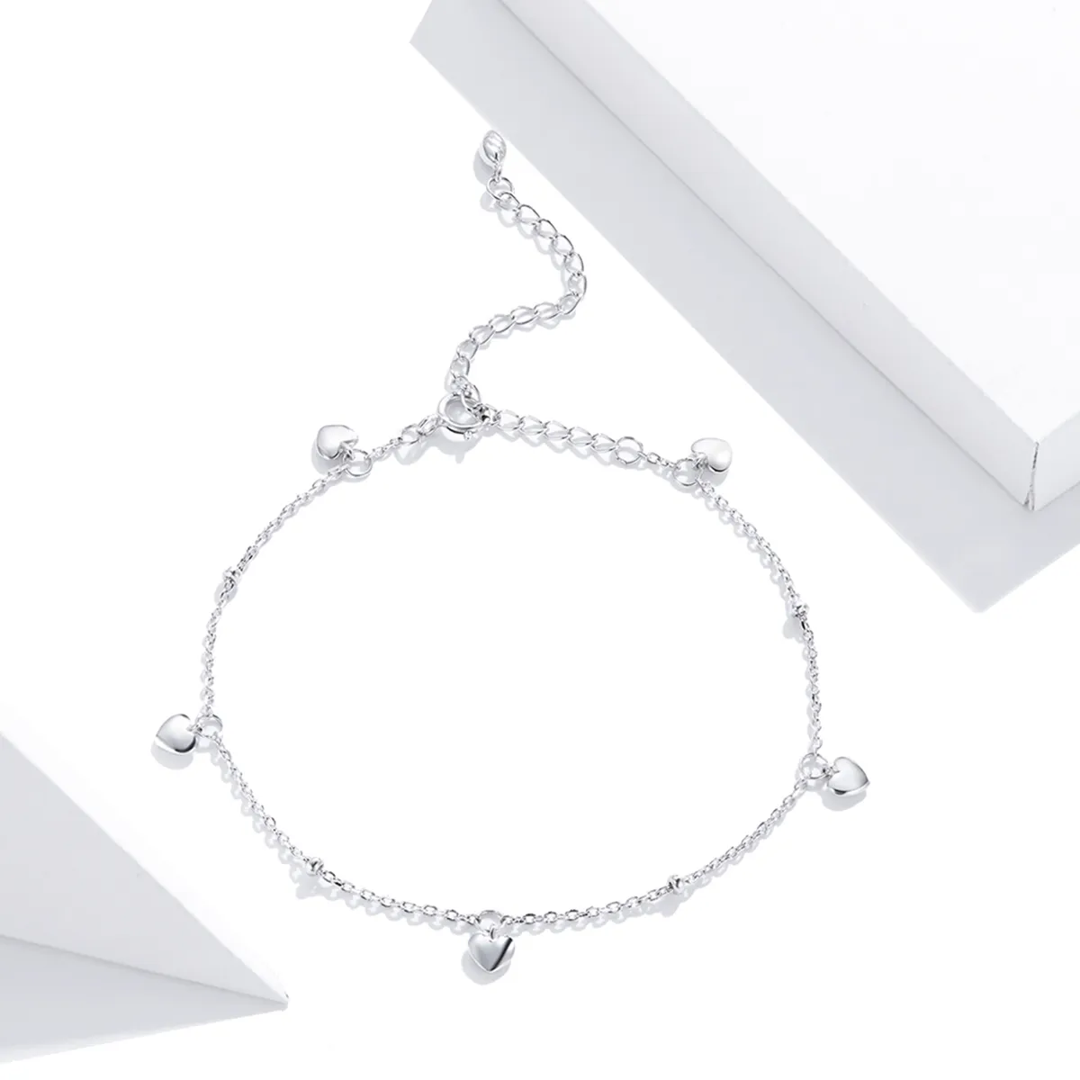 Pandora Style Silver Loving Heart bracelet - SCB191