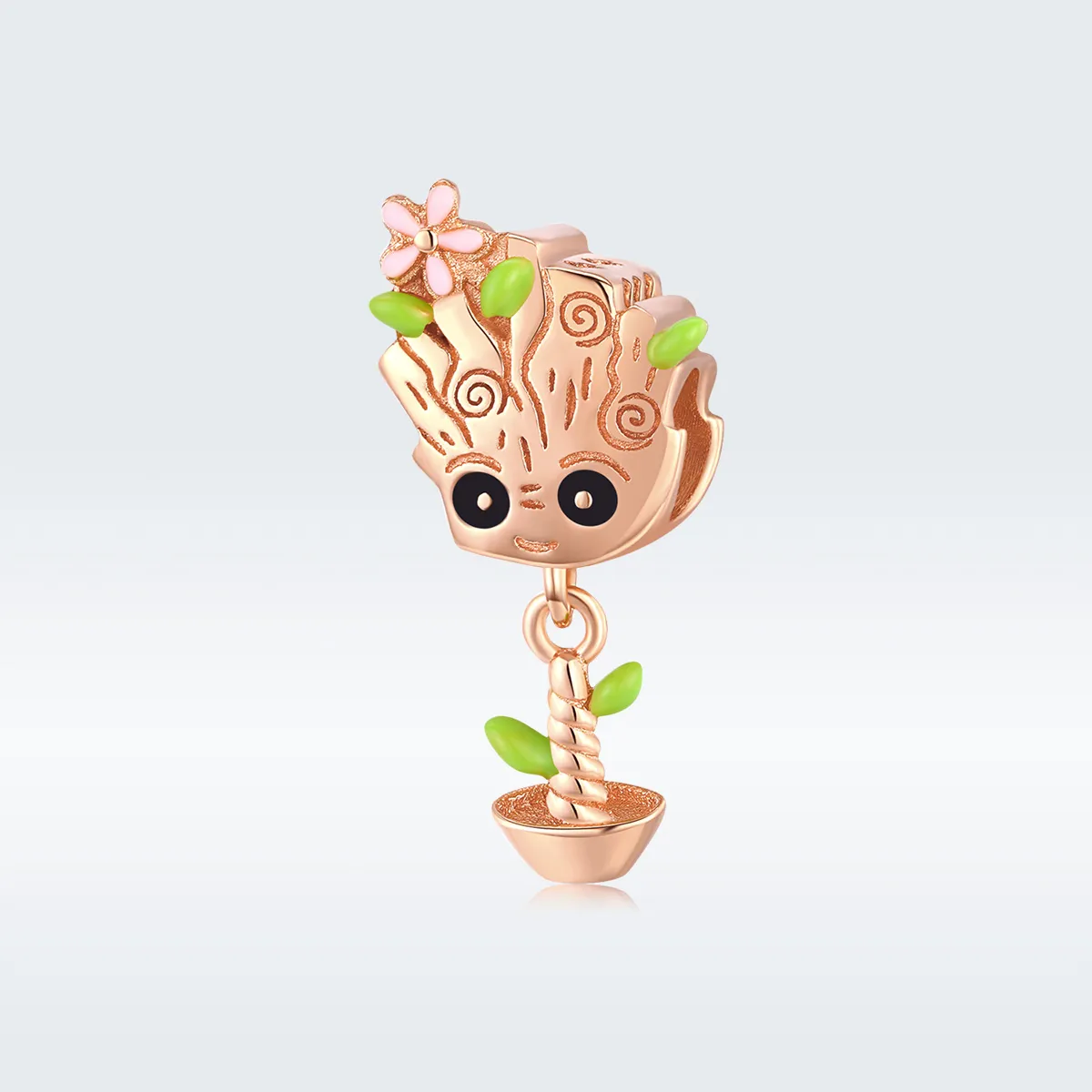 Pandora Style Rose Gold Baby Groot Charm - BSC130