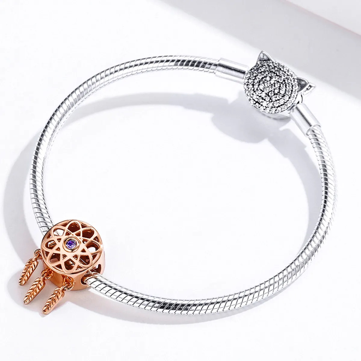 Pandora Style Rose Gold Dream Catcher Rose Gold Charm - SCC330-C