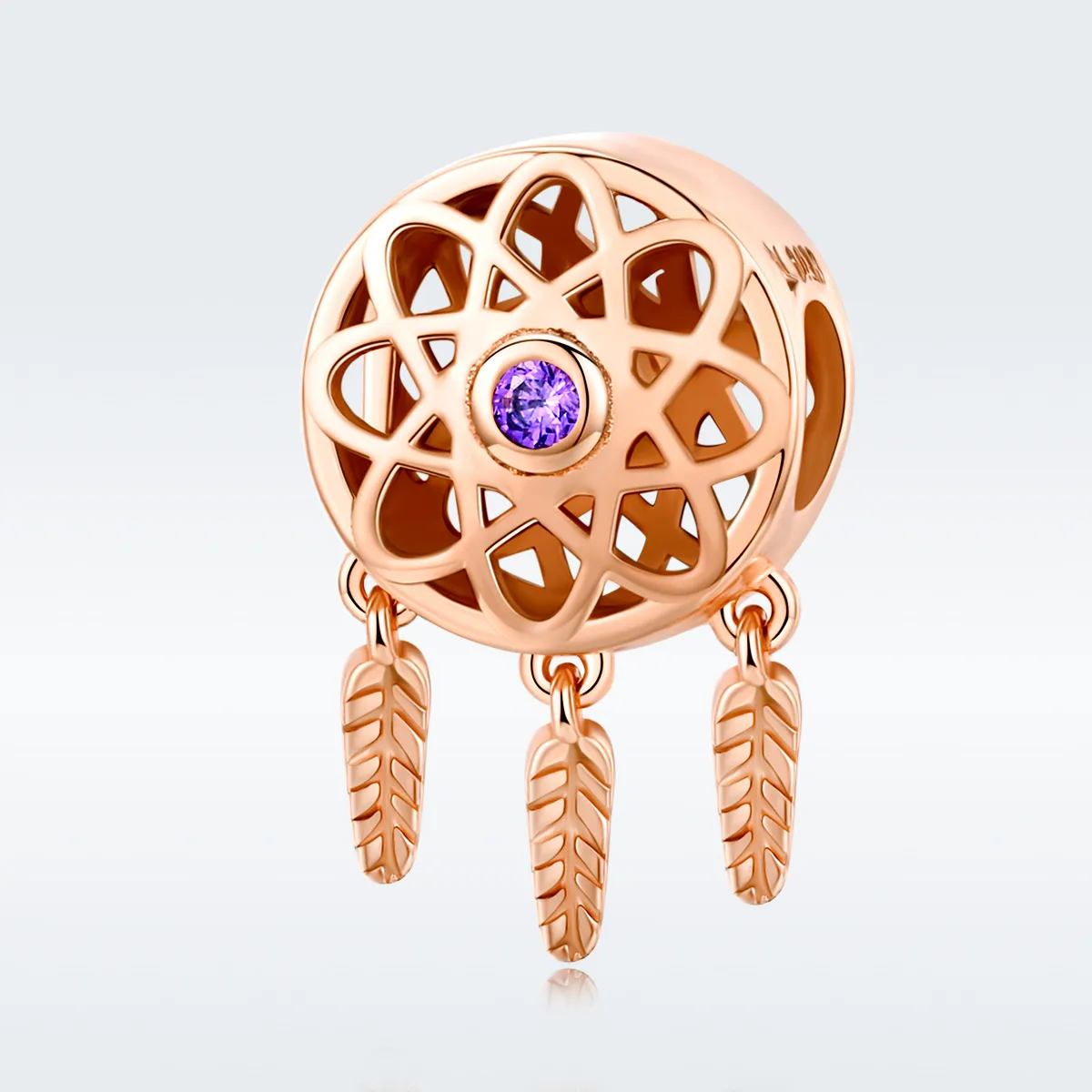 Pandora Style Rose Gold Dream Catcher Rose Gold Charm - SCC330-C