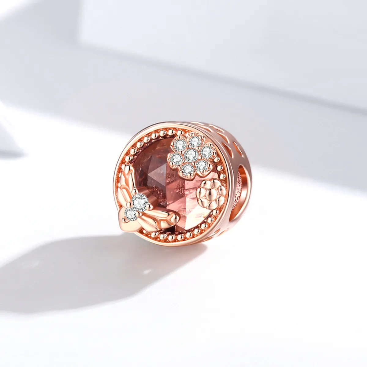 Pandora Style Rose Gold Secret Garden Charm - BSC389