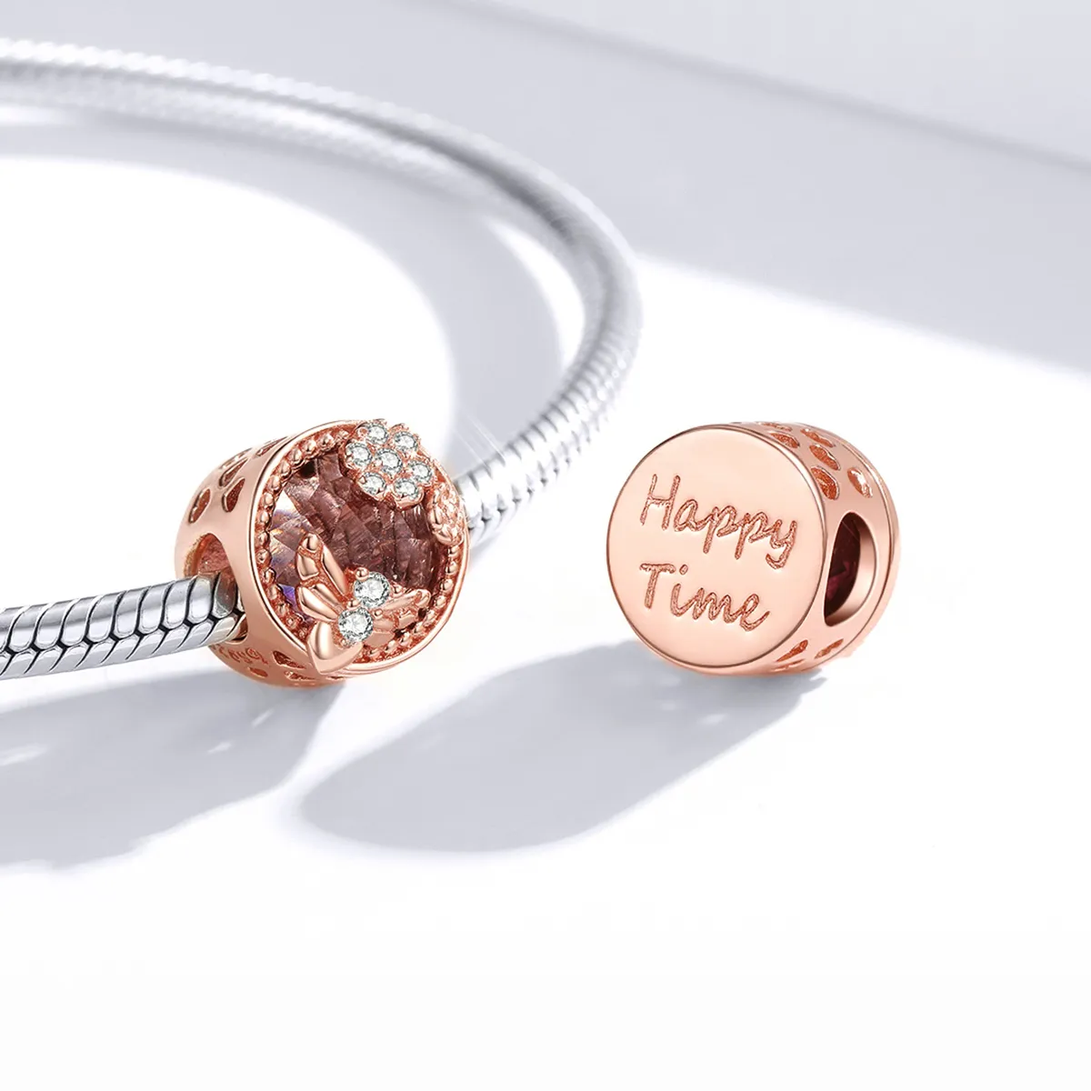 Pandora Style Rose Gold Secret Garden Charm - BSC389