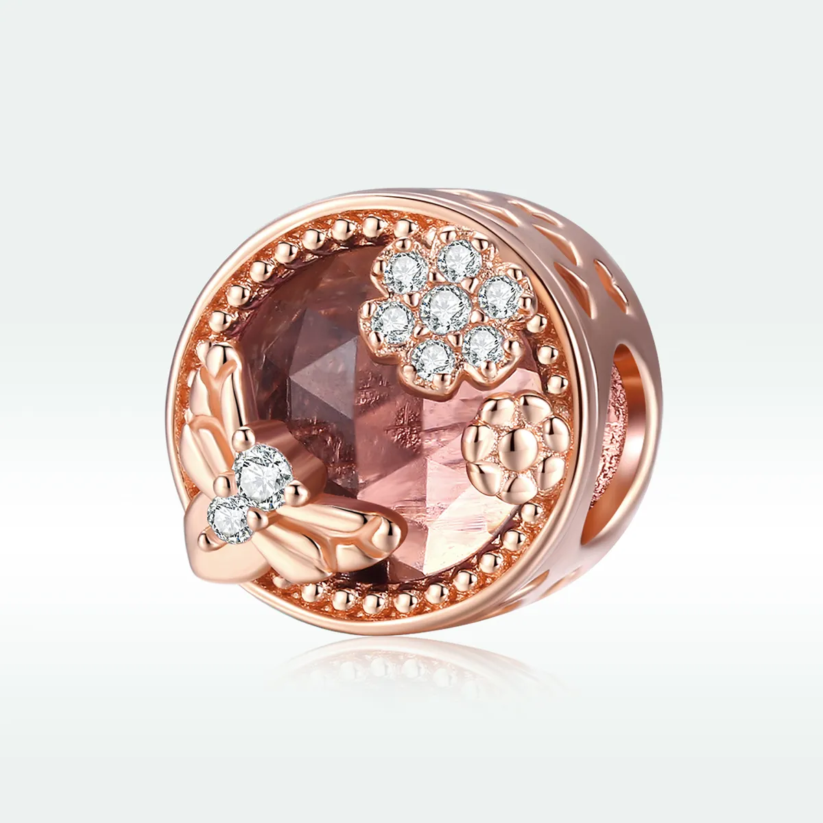 Pandora Style Rose Gold Secret Garden Charm - BSC389