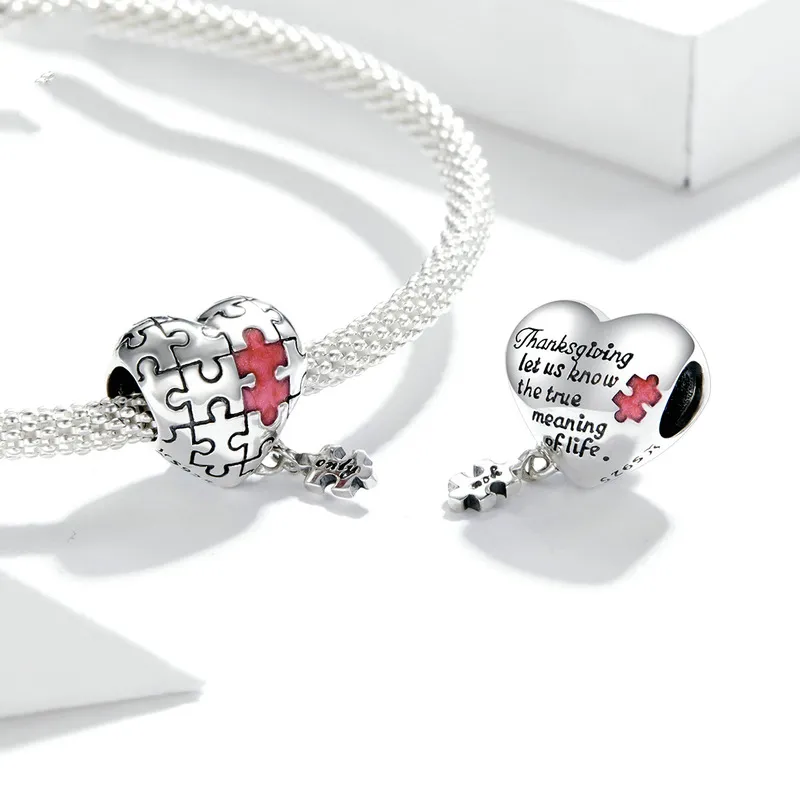 Pandora Style Silver Autism Charm - SCC1635