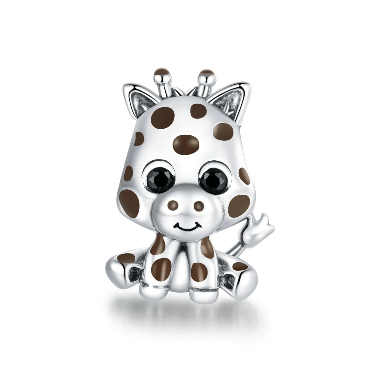 pandora style silver baby giraffe charm scc1691