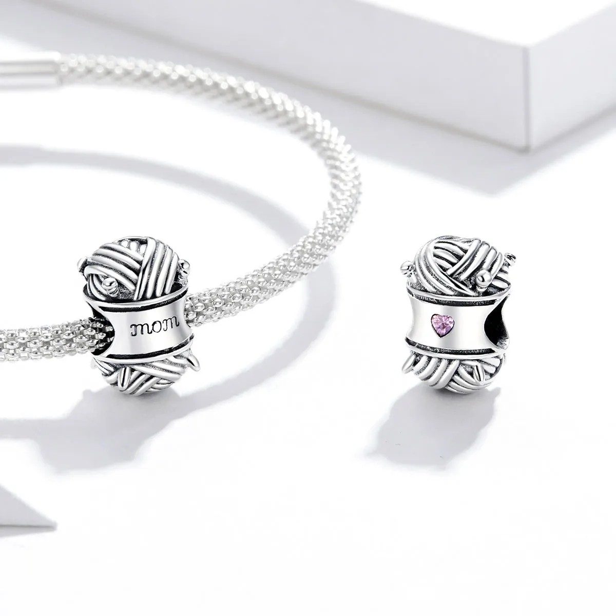 Pandora Style Silver Ball of Yarn Charm - SCC1654