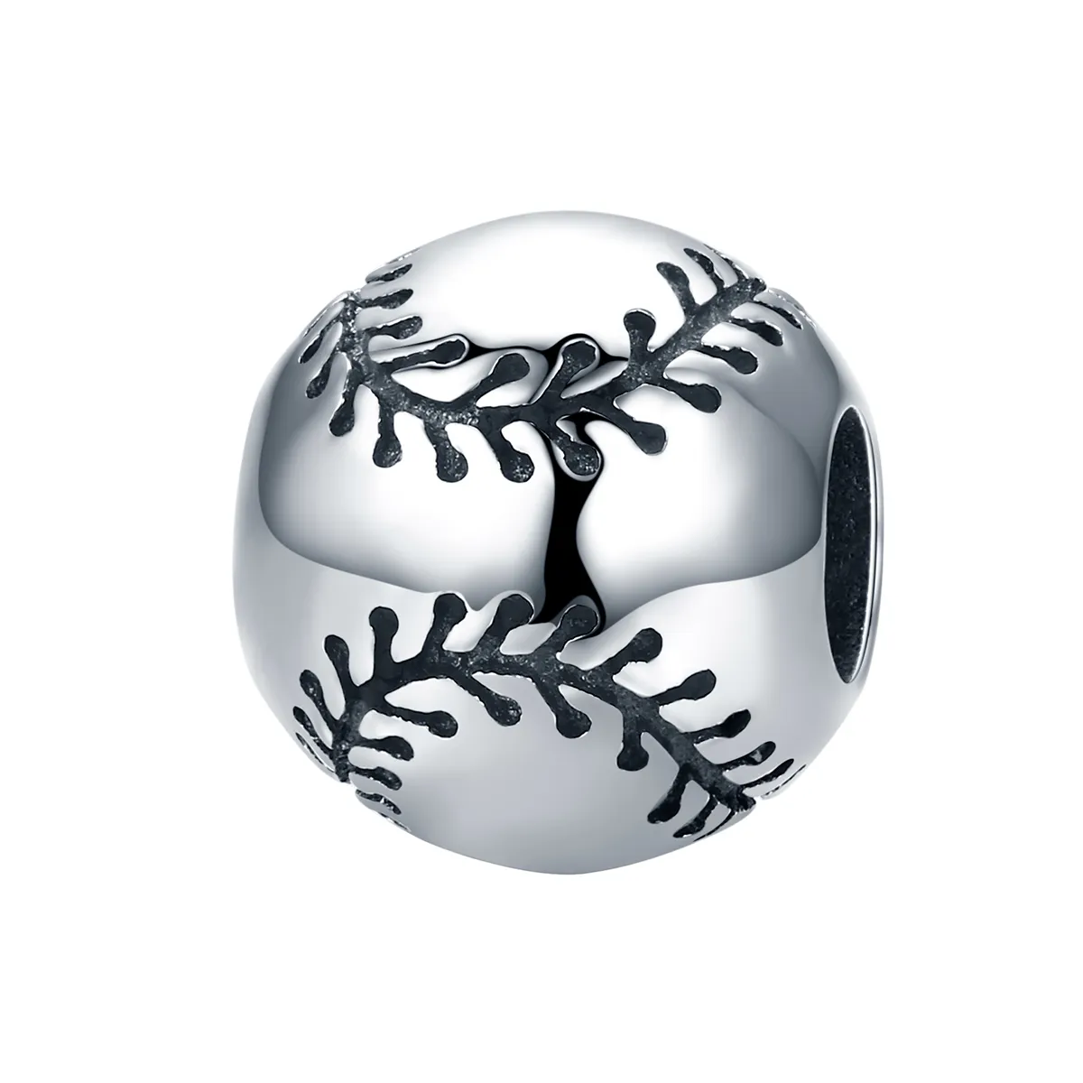 Pandora Style Silver Baseball Passion Charm - SCC449