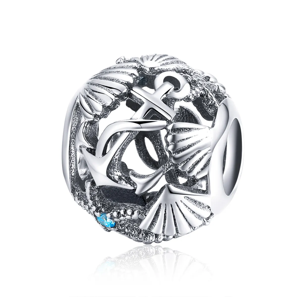 Pandora Style Silver Beach Charm - SCC995