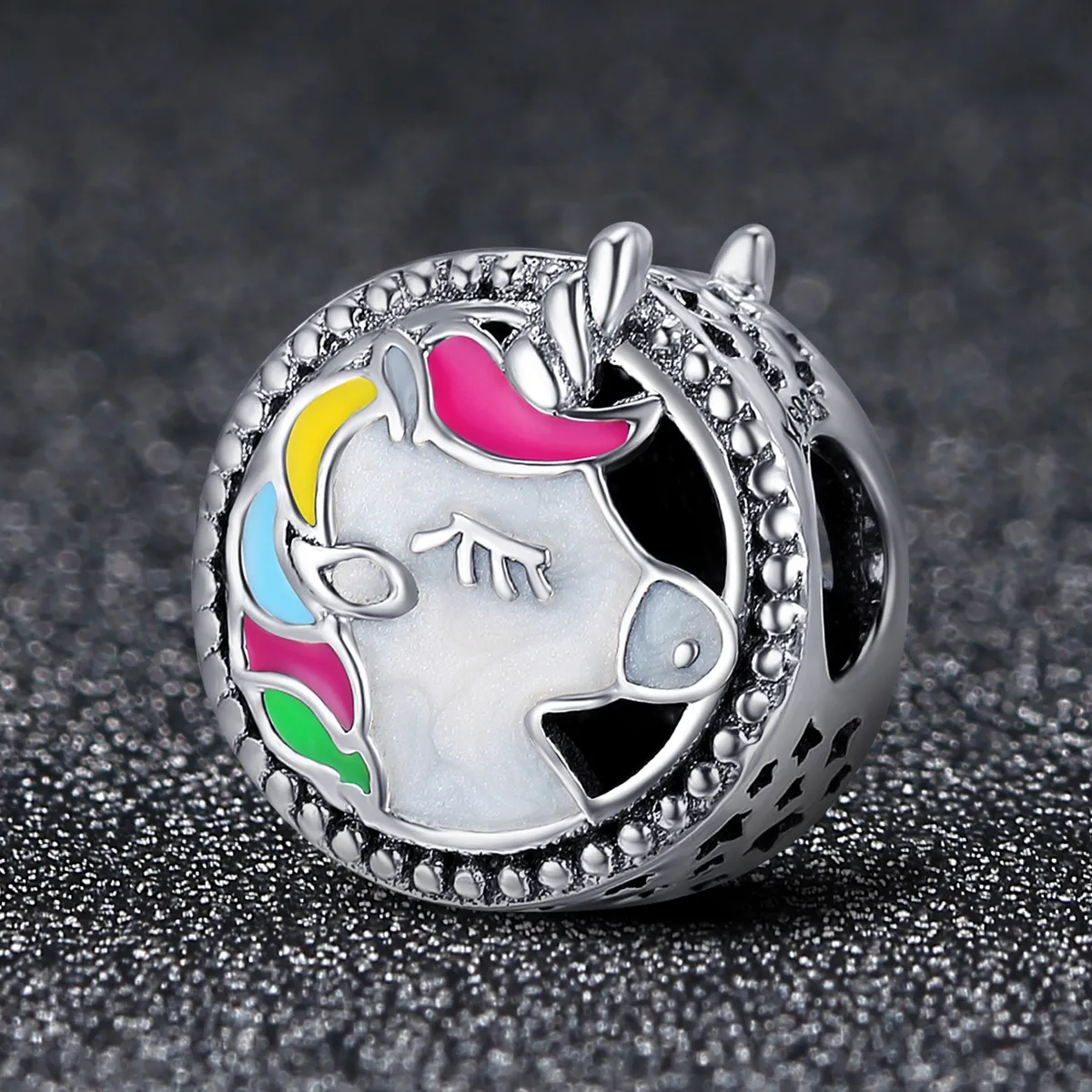 Pandora Style Silver Beautiful Unicorn Charm - SCC362