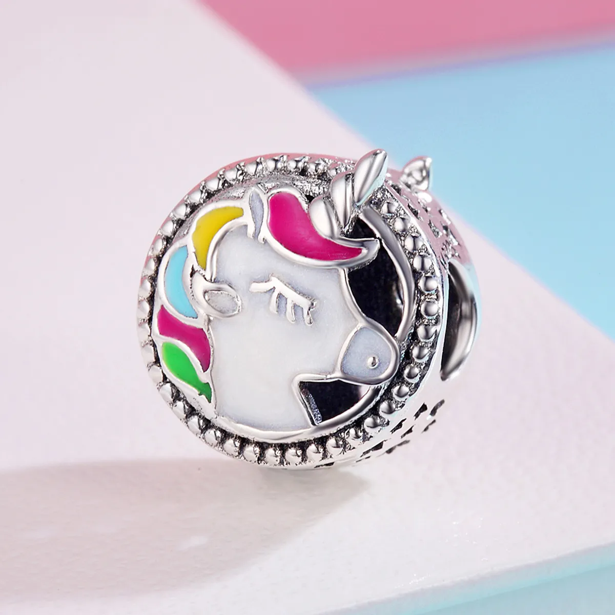 Pandora Style Silver Beautiful Unicorn Charm - SCC362