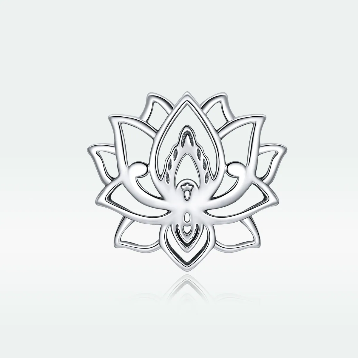 Pandora Style Silver Blooming Lotus Charm - SCC1724