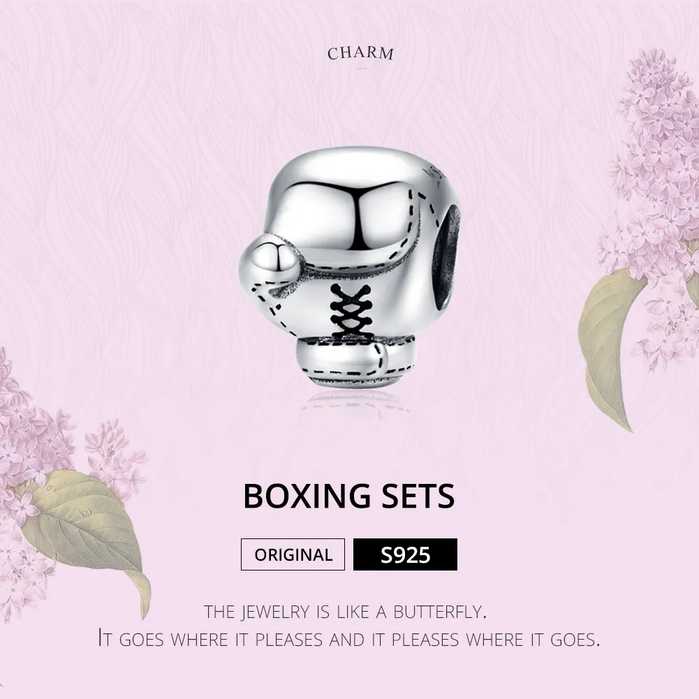 Pandora Style Silver Boxing Glove Charm - SCC1325