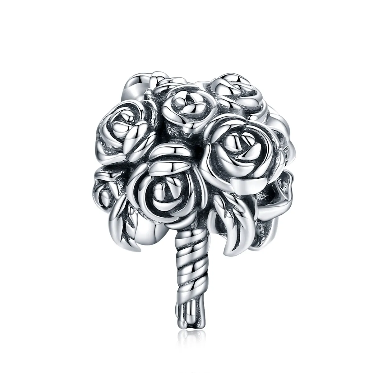 Pandora Style Silver Bridal Bouquet Charm - SCC1566