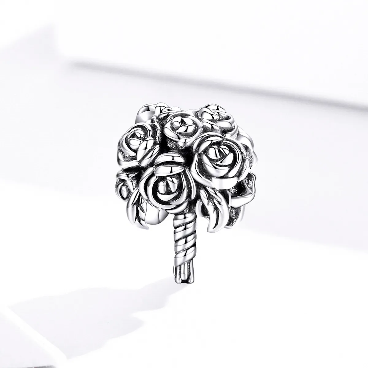 Pandora Style Silver Bridal Bouquet Charm - SCC1566