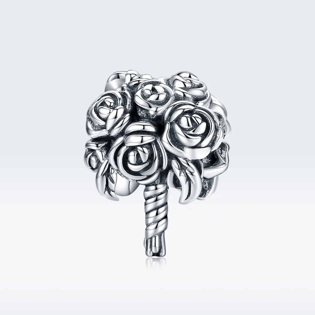 Pandora Style Silver Bridal Bouquet Charm - SCC1566