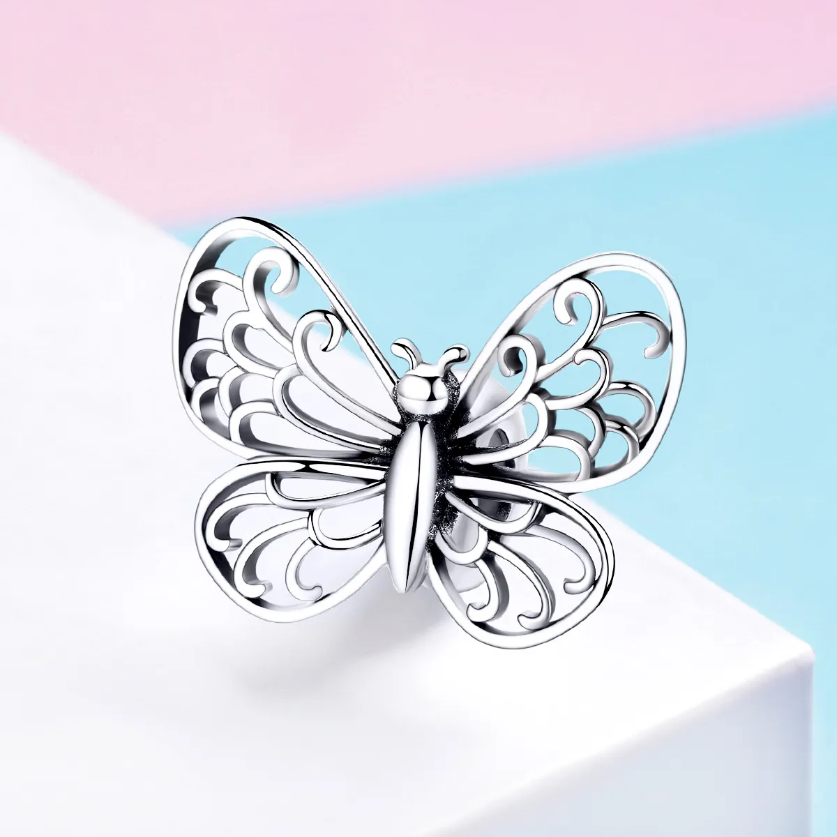 Pandora Style Silver Butterfly Charm - BSC062