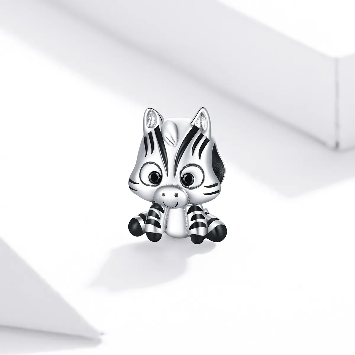 Pandora Style Silver Cartoon Zebra Charm - BSC387