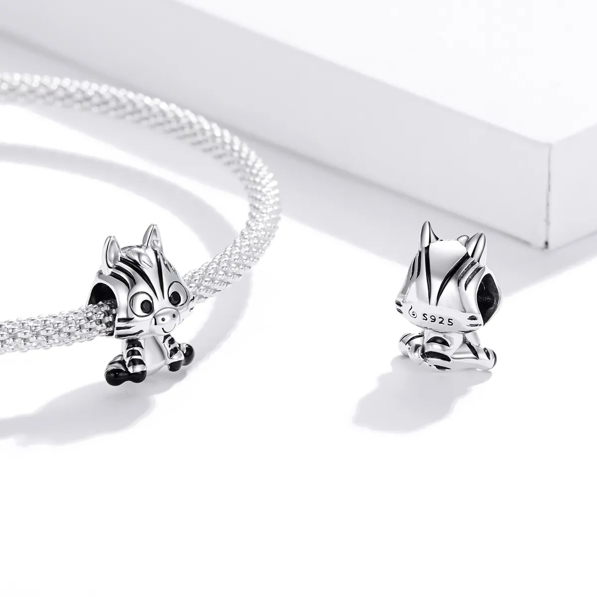 Pandora Style Silver Cartoon Zebra Charm - BSC387