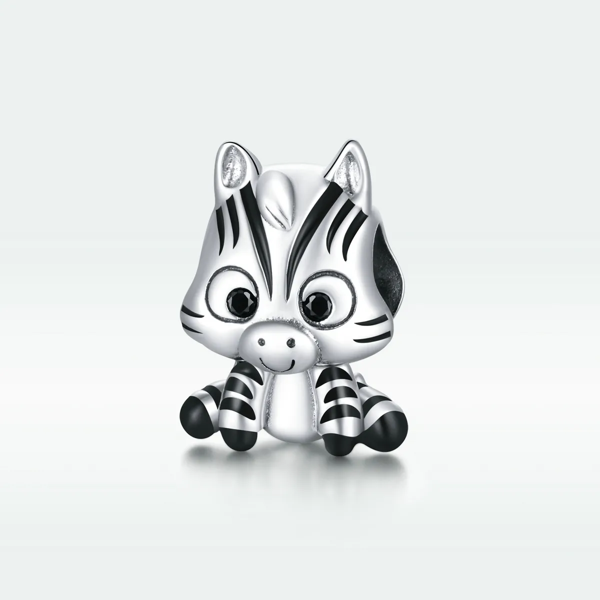 Pandora Style Silver Cartoon Zebra Charm - BSC387