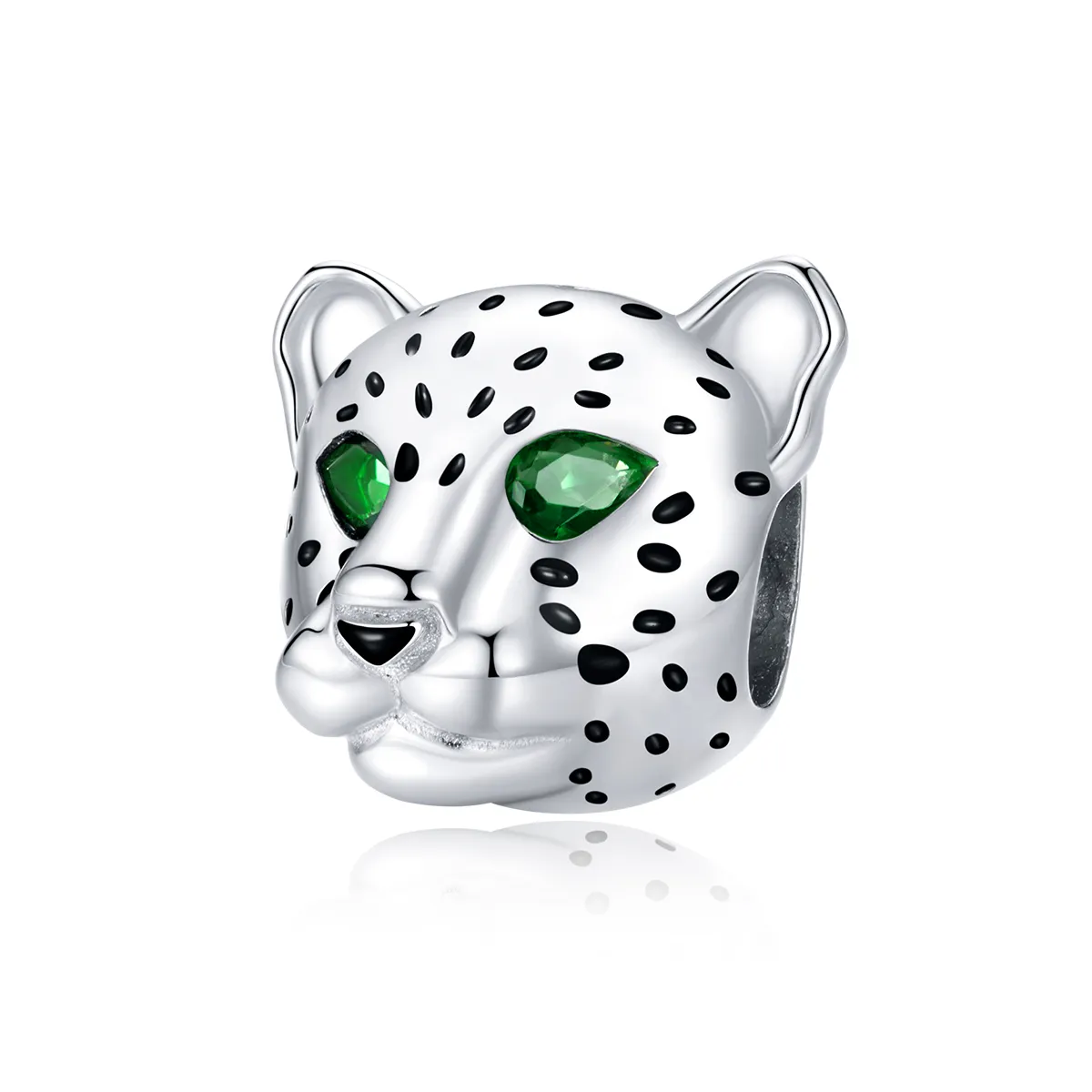 Pandora Style Silver Cheetah Head Charm - SCC1675