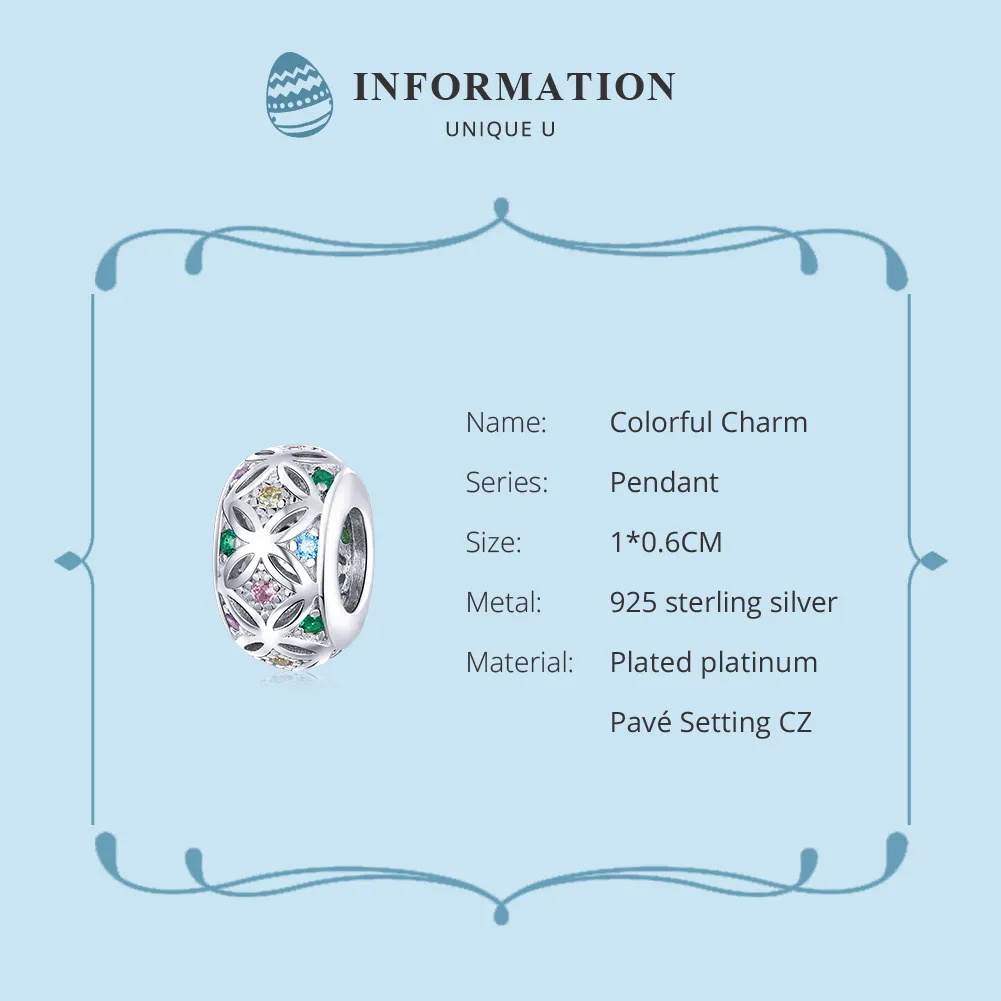 Pandora Style Silver Colorful Charm - BSC224