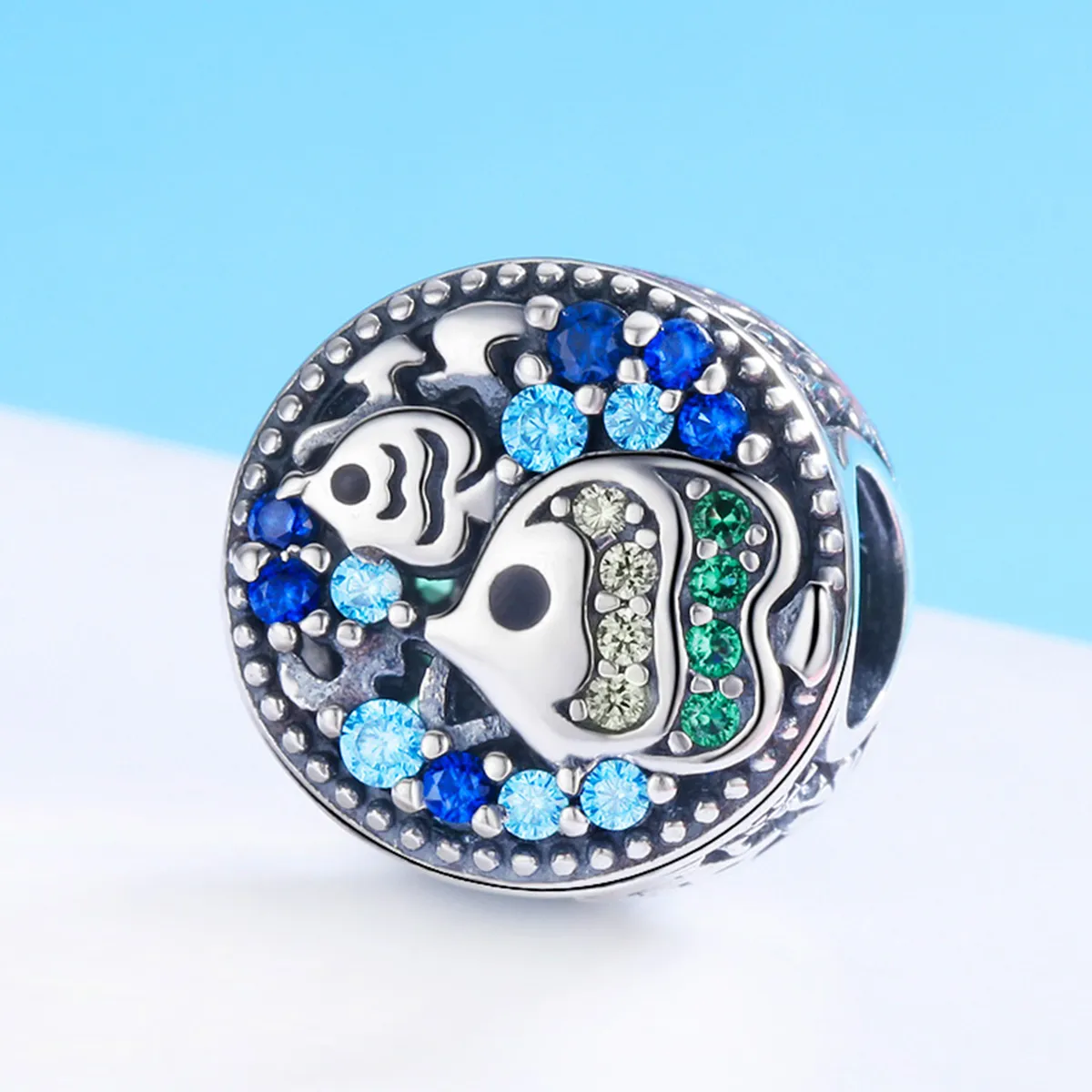 Pandora Style Silver Colorful Fish of The Underwater World Charm - SCC764