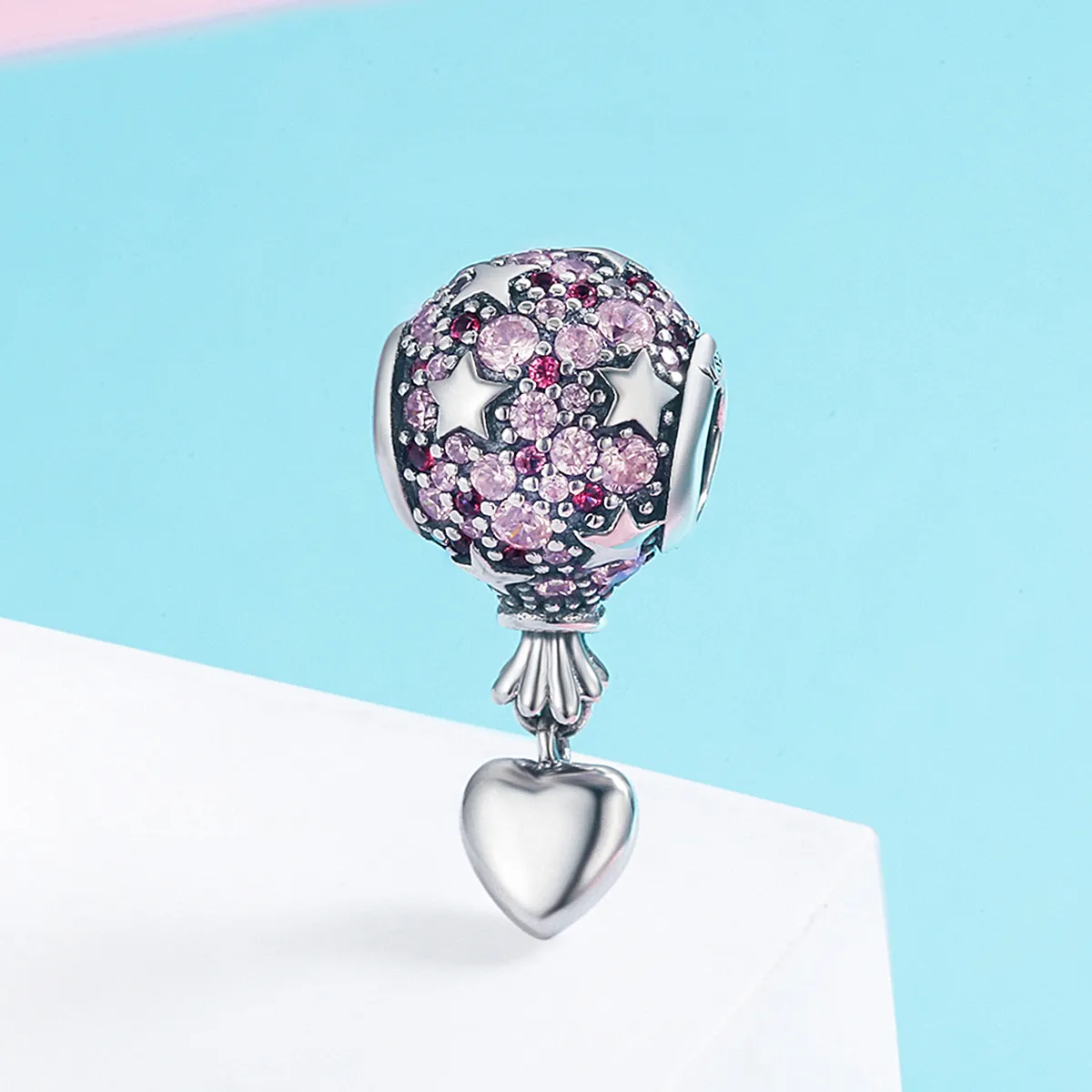 Pandora Style Silver Confession Balloon Charm - SCC517