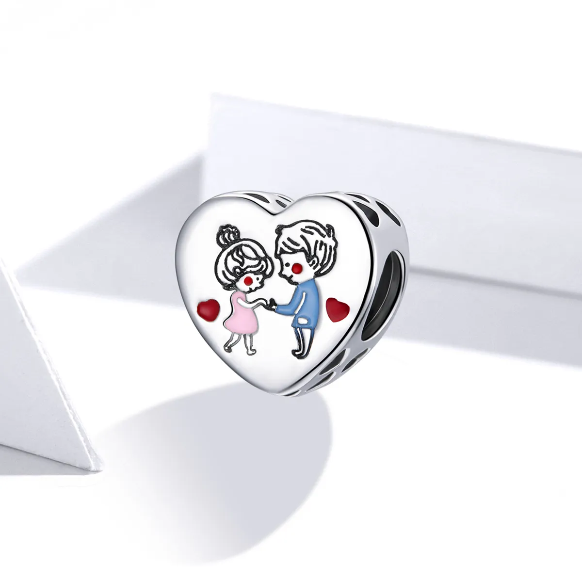 Pandora Style Silver Couple Charm - SCC1744