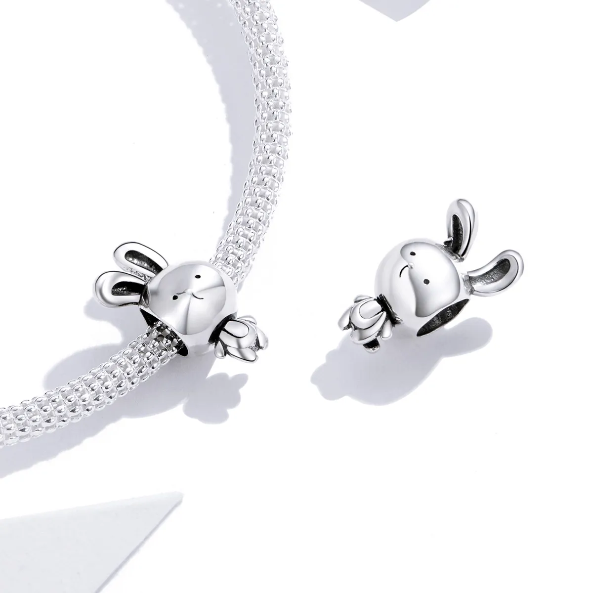 Pandora Style Silver Cute Bunny Charm - SCC1517