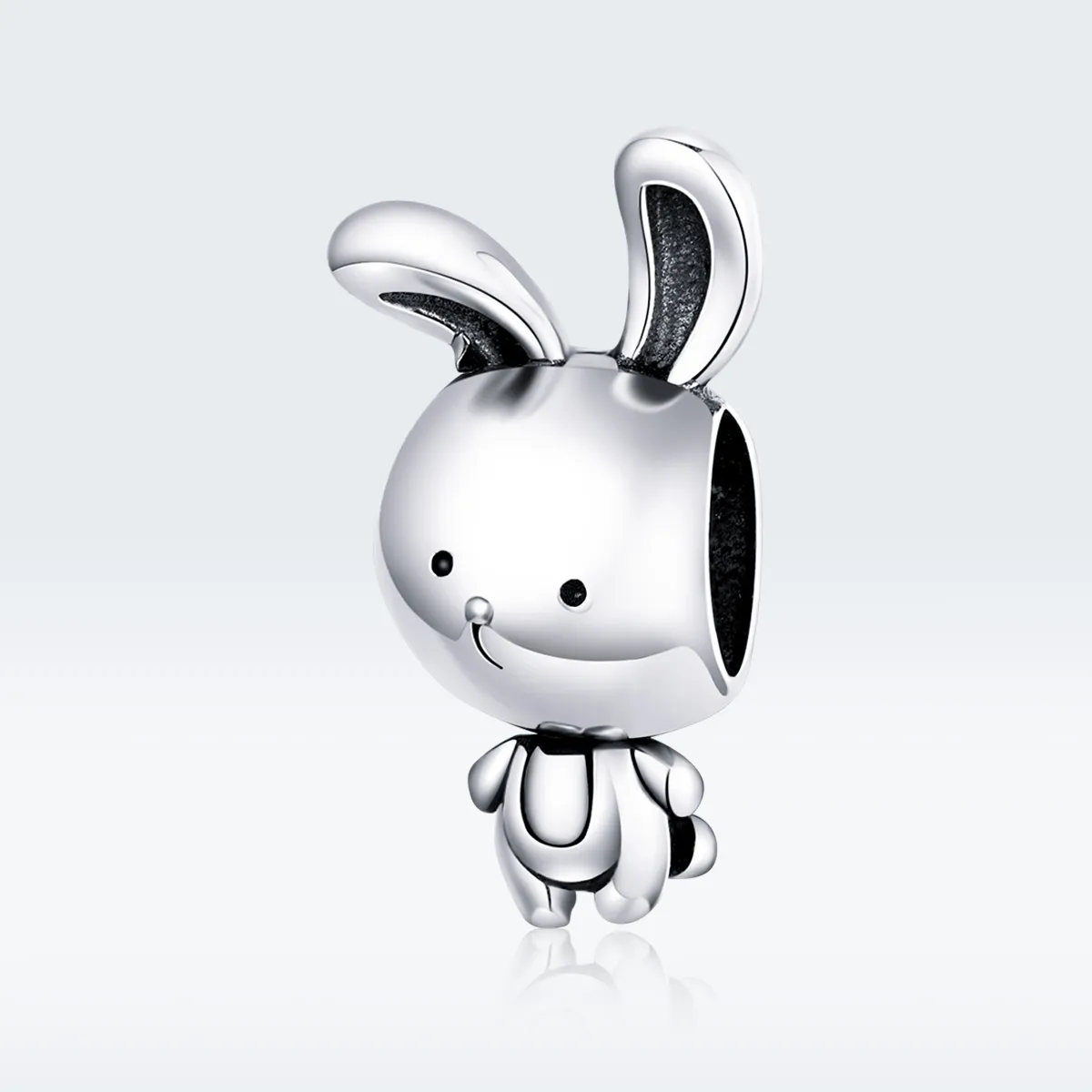 Pandora Style Silver Cute Bunny Charm - SCC1517