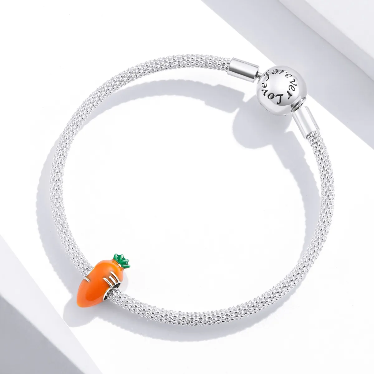 Pandora Style Silver Cute Carrot Charm - SCC1591