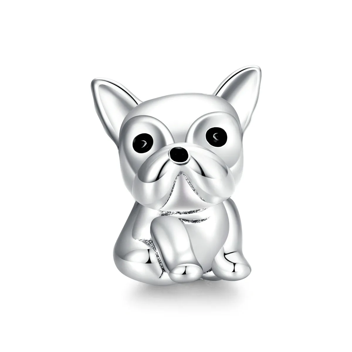 pandora style silver cute frenchie bulldog charm scc1599