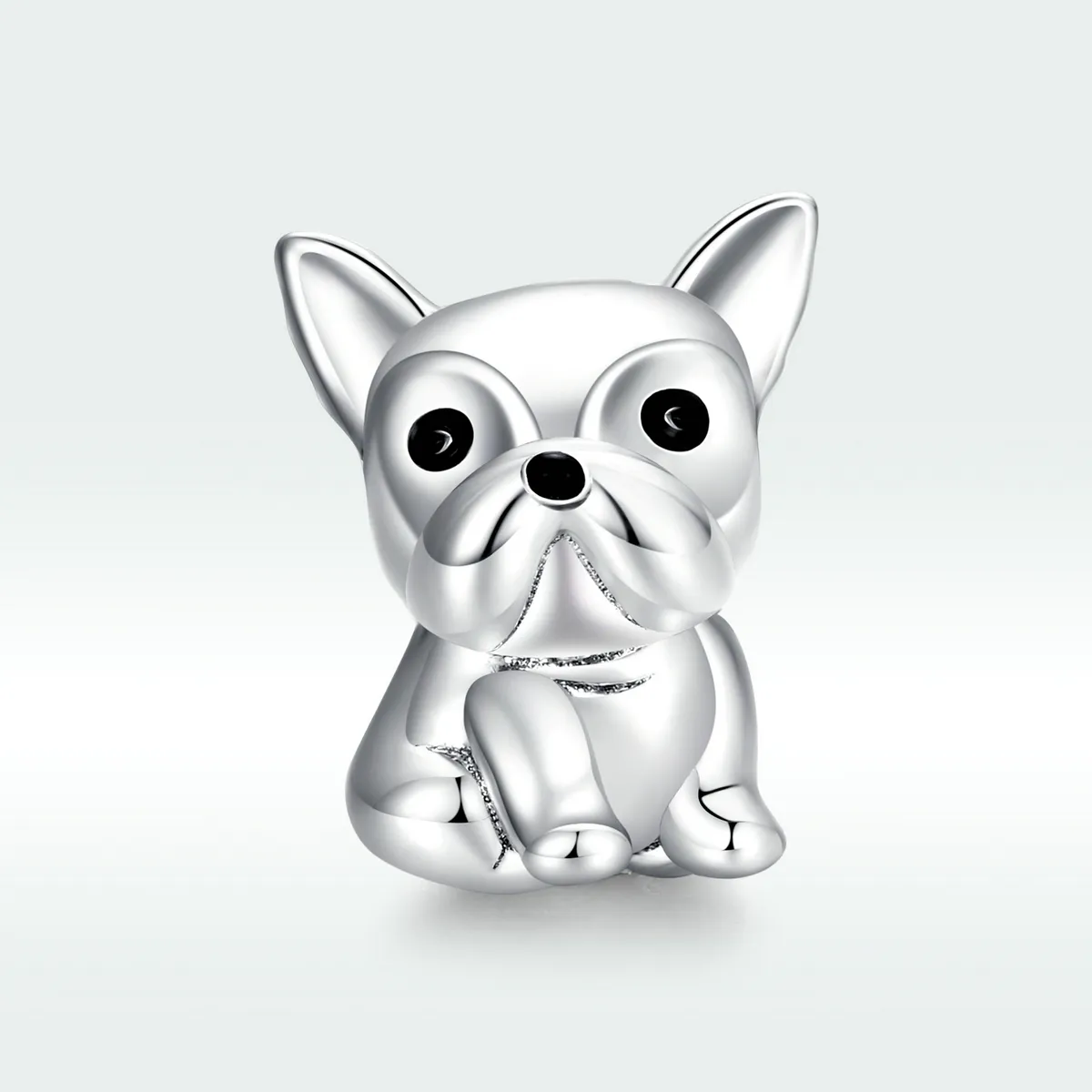 Pandora Style Silver Cute Frenchie Bulldog Charm - SCC1599