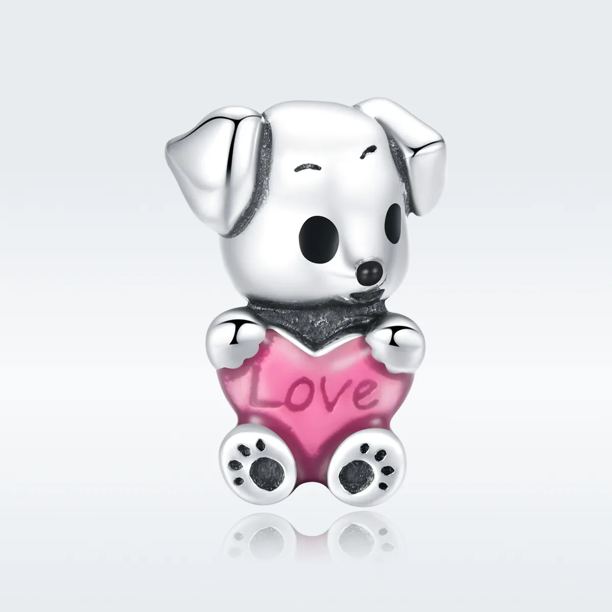 Pandora Style Silver Cute Puppy Charm - SCC1677