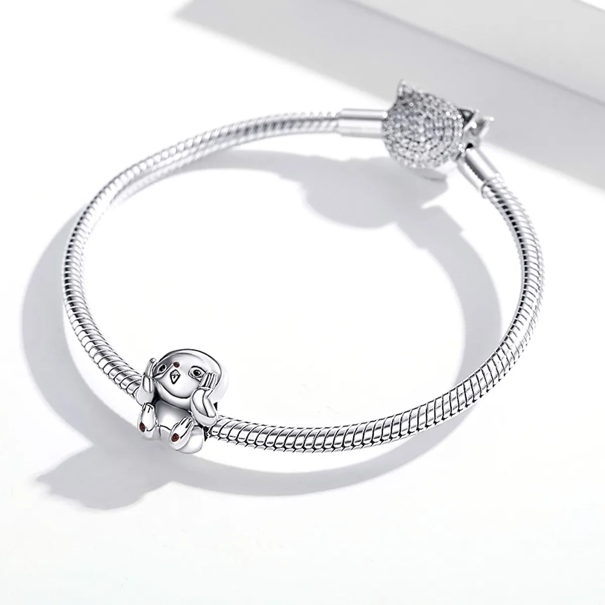 Pandora Style Silver Cute Sloth Charm - SCC1698