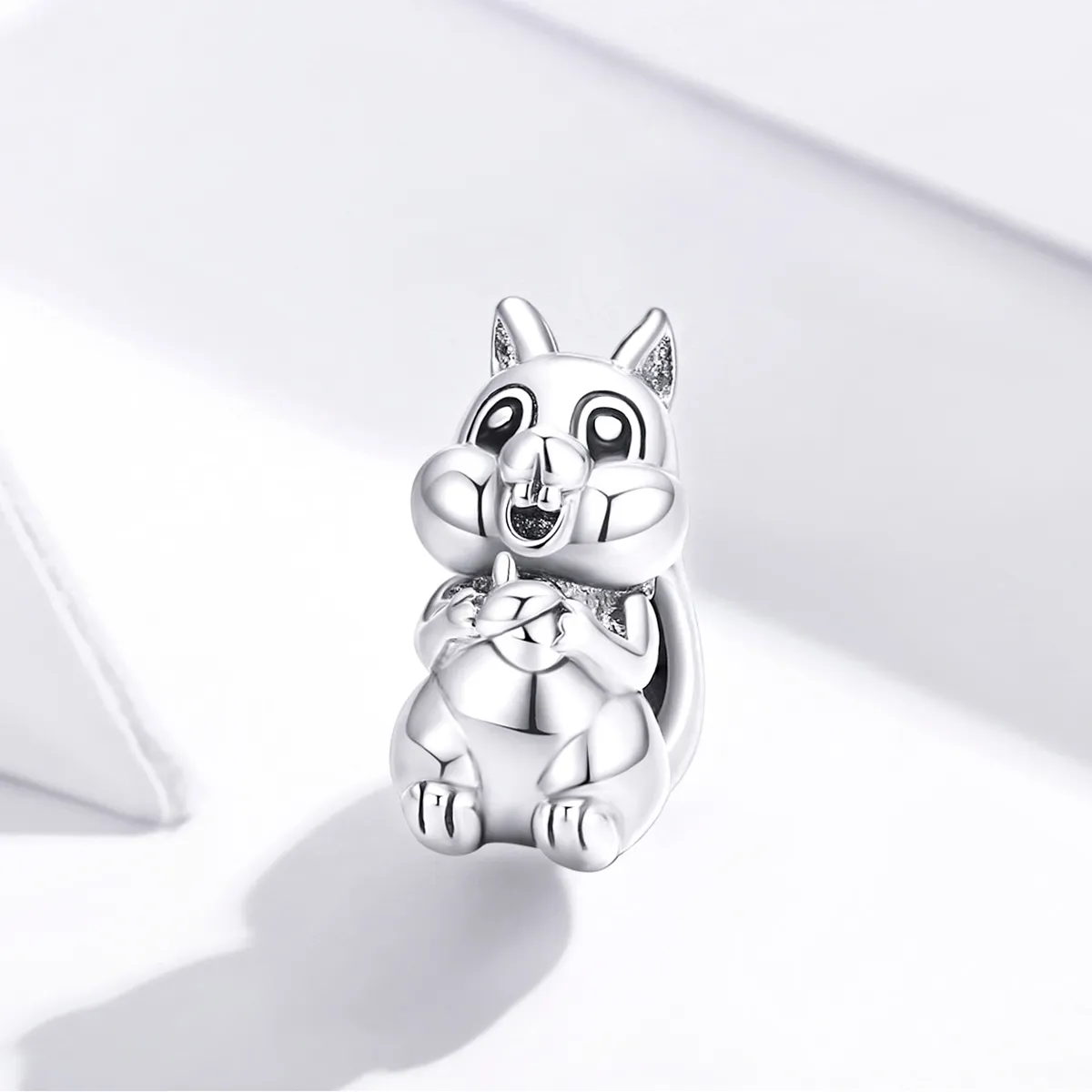 Pandora Style Silver Cute Squirrel Charm - BSC338