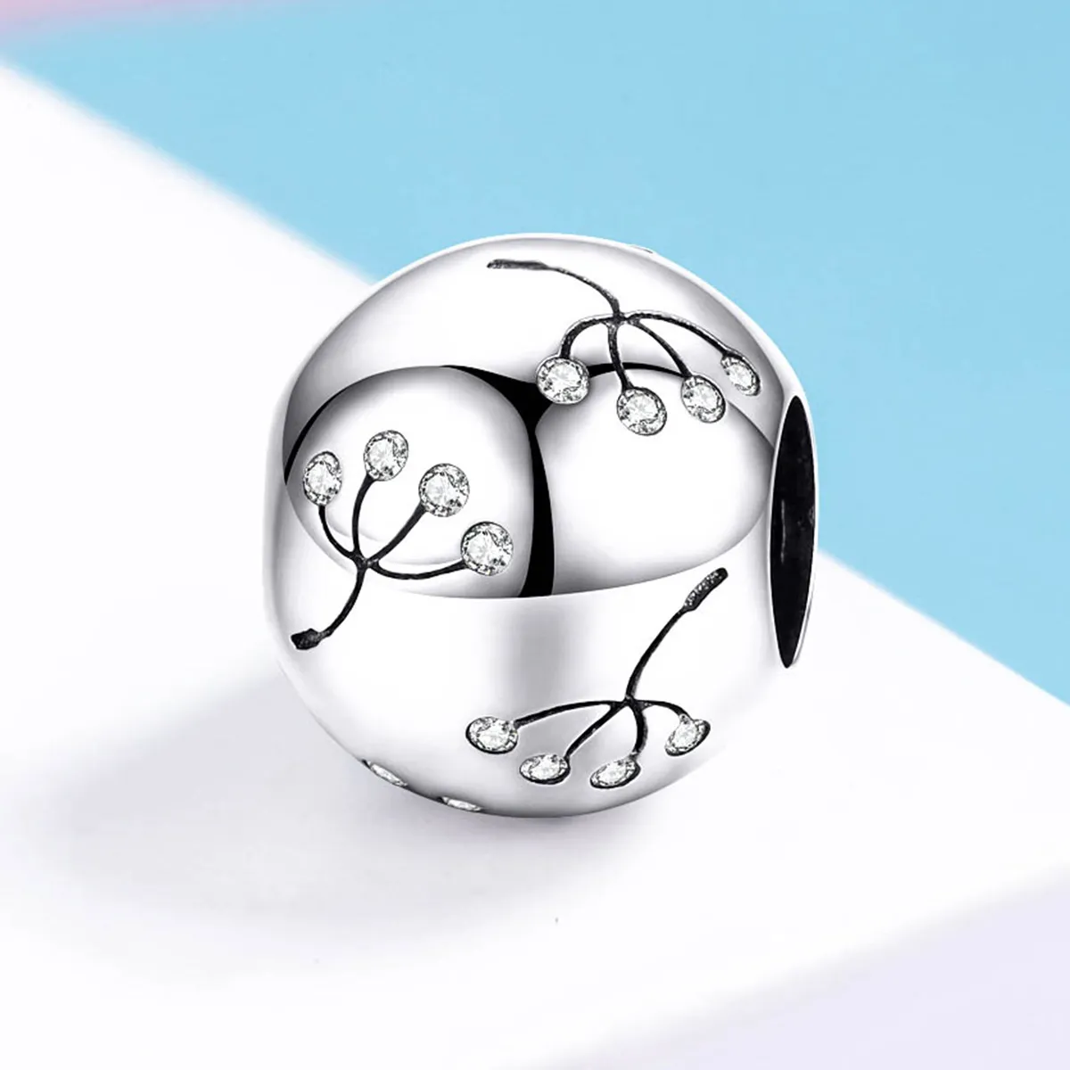 Pandora Style Silver Dandelion Charm - BSC053