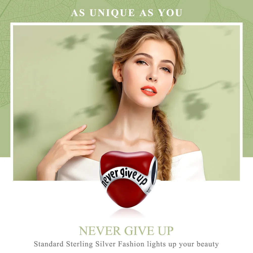 Pandora Style Silver Don'T Give Up Charm - SCC808