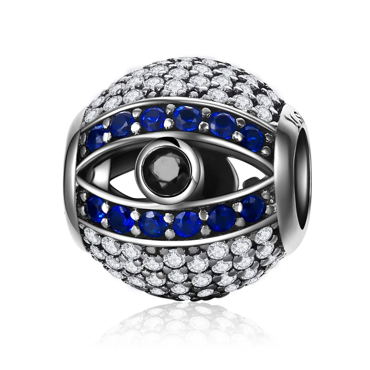 pandora style silver evil eye charm scc172