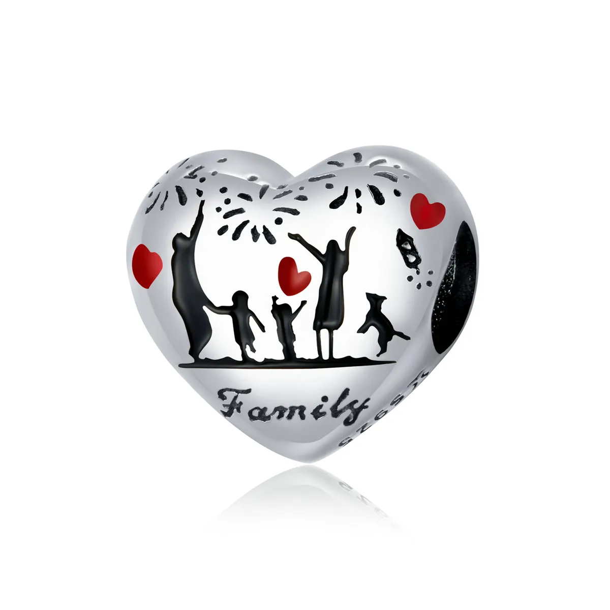 Pandora Style Silver Family Love Charm - SCC1634