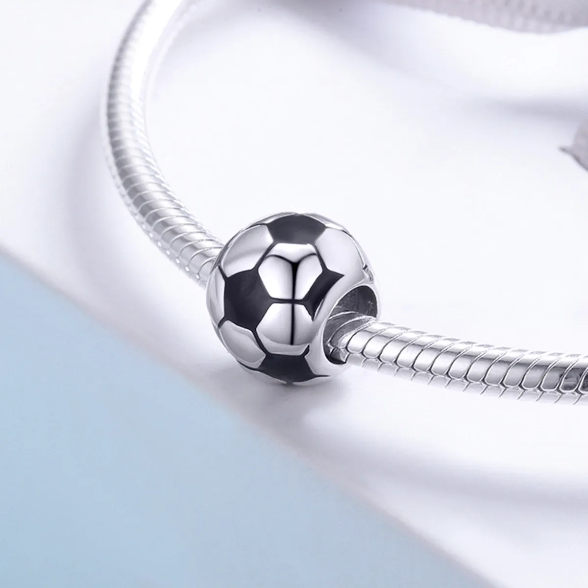 Pandora Style Silver Football Passion Charm - SCC666