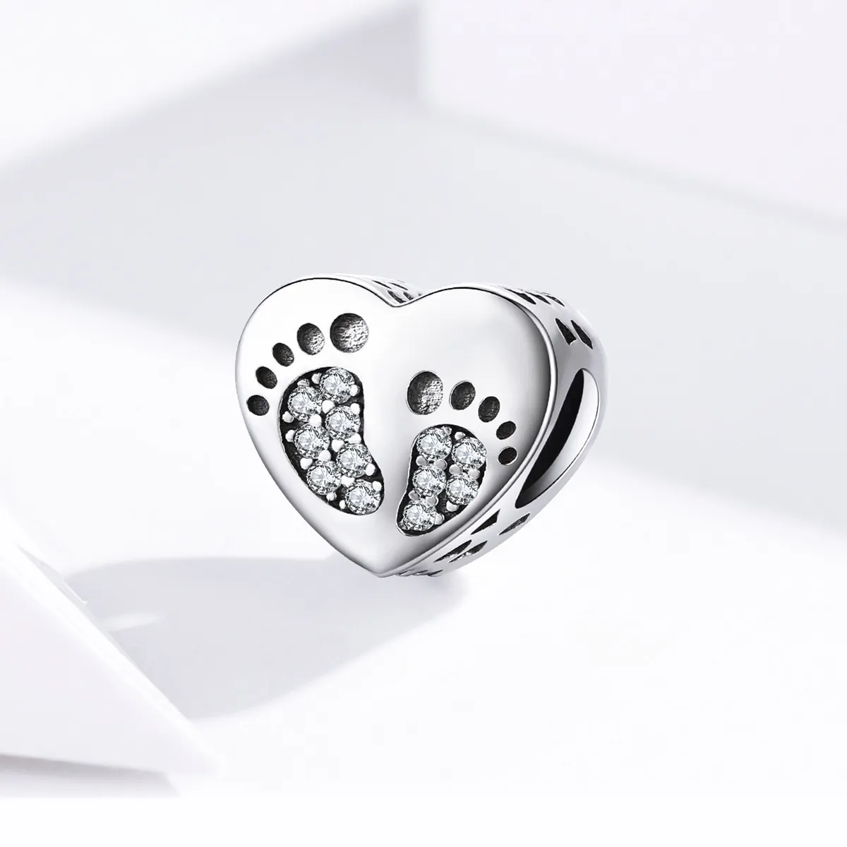 Pandora Style Silver Footprints Charm - SCC1395