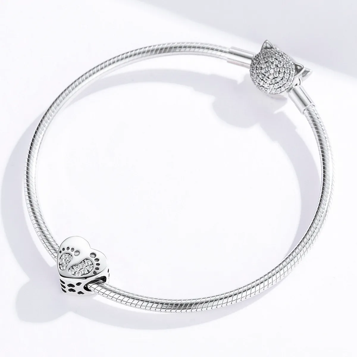 Pandora Style Silver Footprints Charm - SCC1395