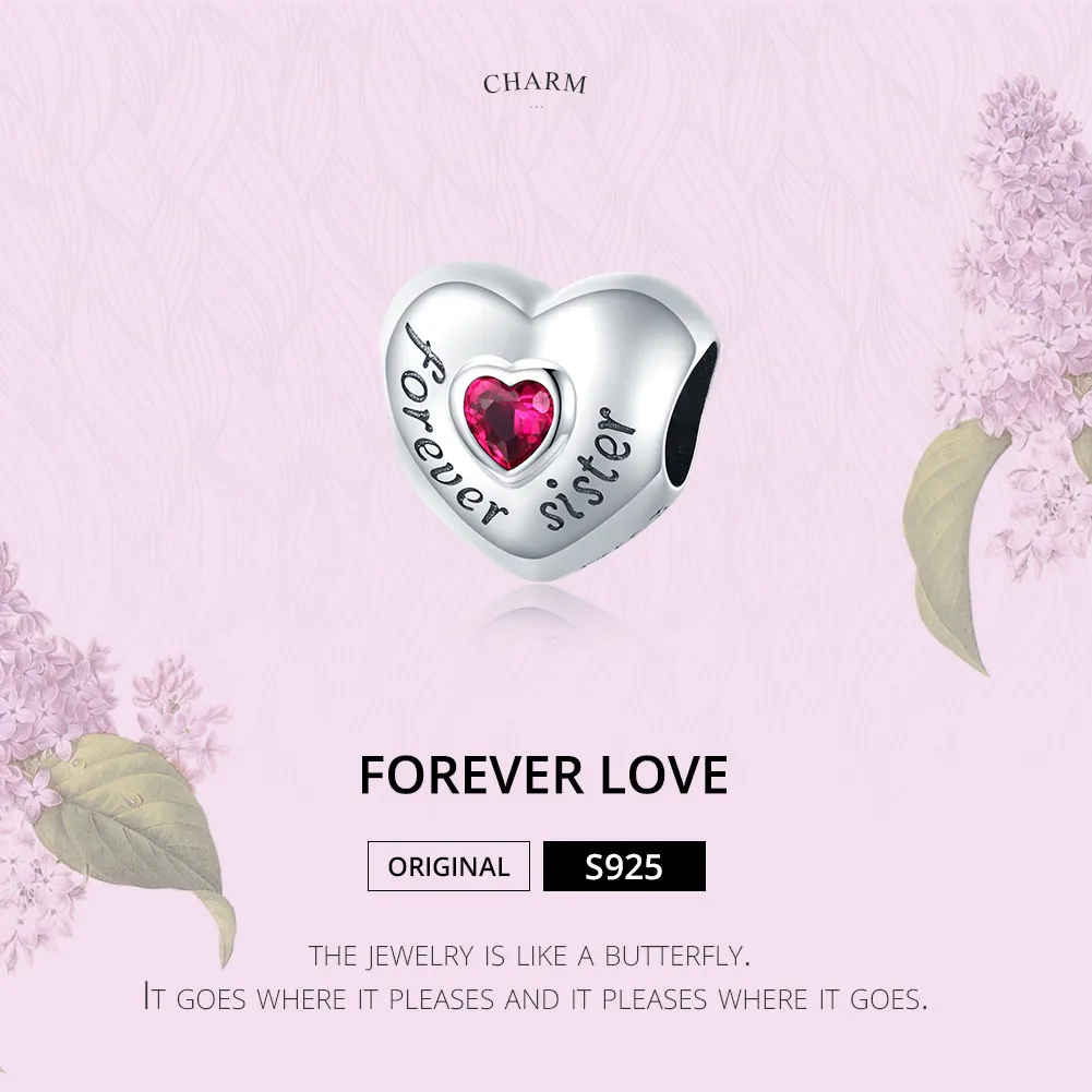 Pandora Style Silver Forever Love Charm - SCC1835