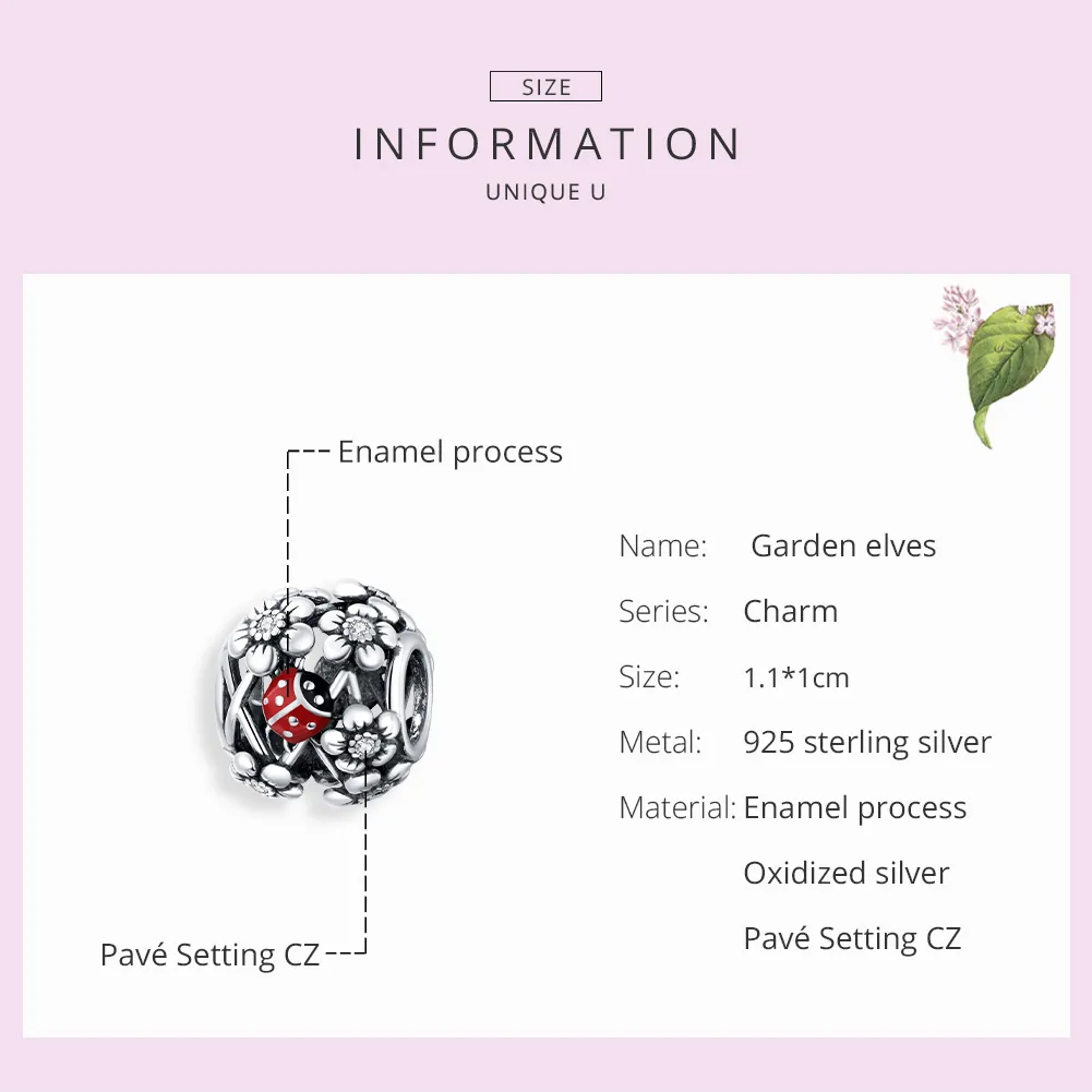 Pandora Style Silver Garden Elves Charm - SCC1641