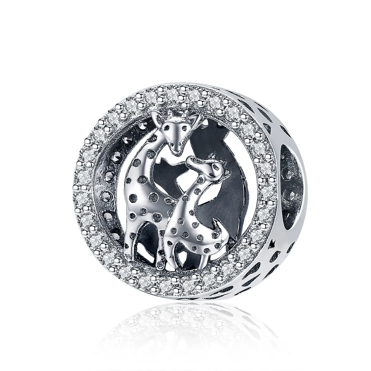 pandora style silver giraffe charm scc997