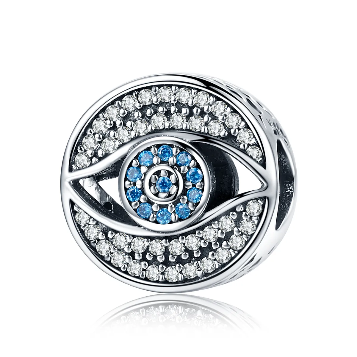 pandora style silver guardian eye charm scc565