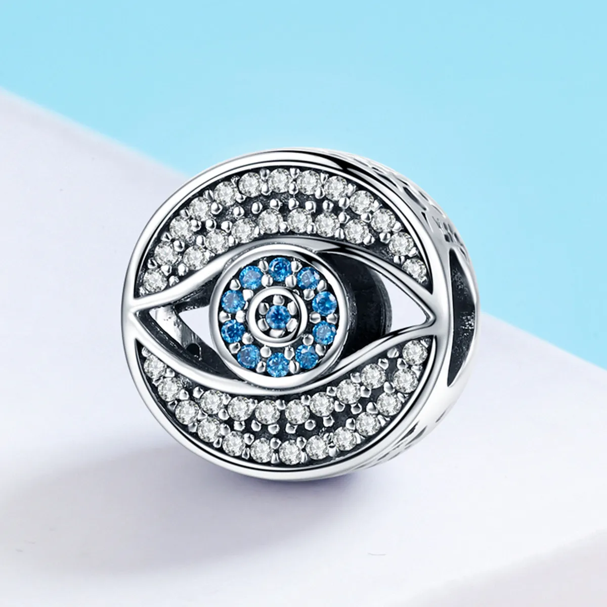 Pandora Style Silver Guardian Eye Charm - SCC565