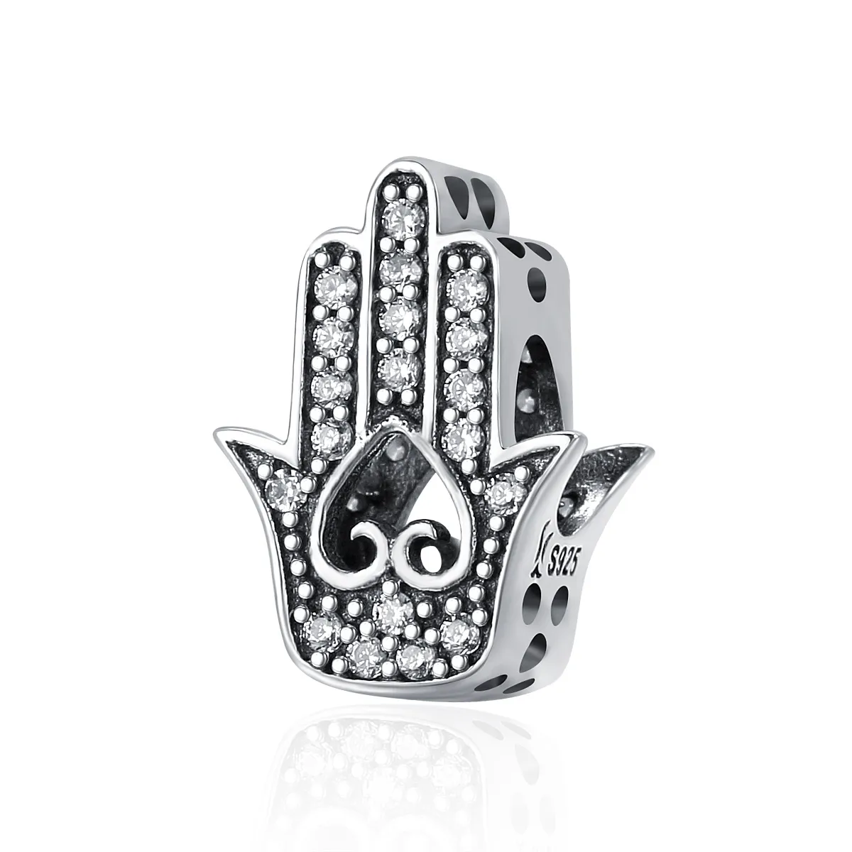 Pandora Style Silver Hamsa Charm - SCC225