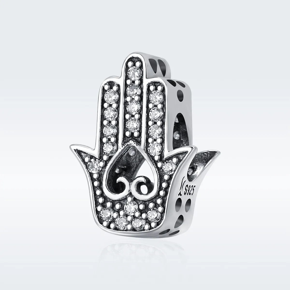 Pandora Style Silver Hamsa Charm - SCC225